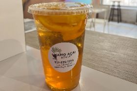 orange tea, orange with peels, azahar water, agave