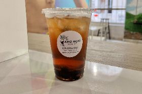 black tea, blueberries, agave, mint leaf