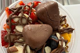 1/2 chocolate covered strawberry