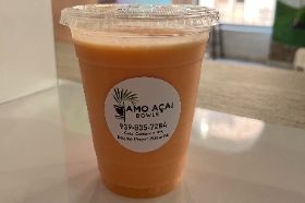 papaya, lime juice, honey or agave